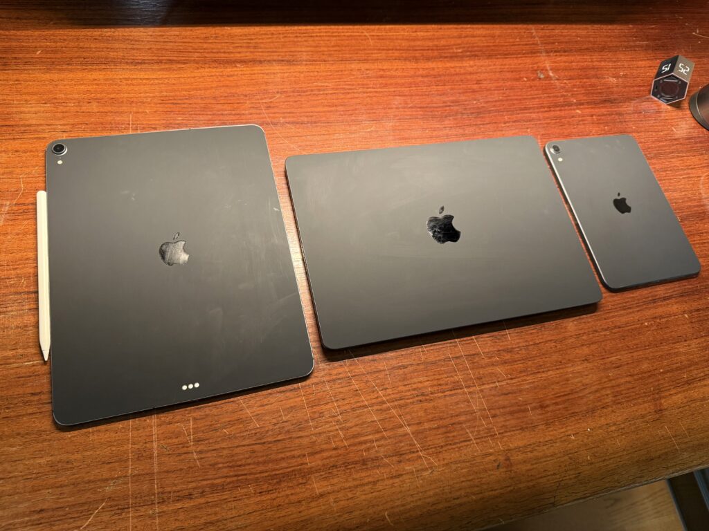 dbrand Skin on Macbook Air, iPad pro and iPad mini