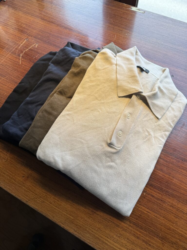 UNIQLO Washable Knitted Polo Sweater,Gray,Green,Navy and Black.