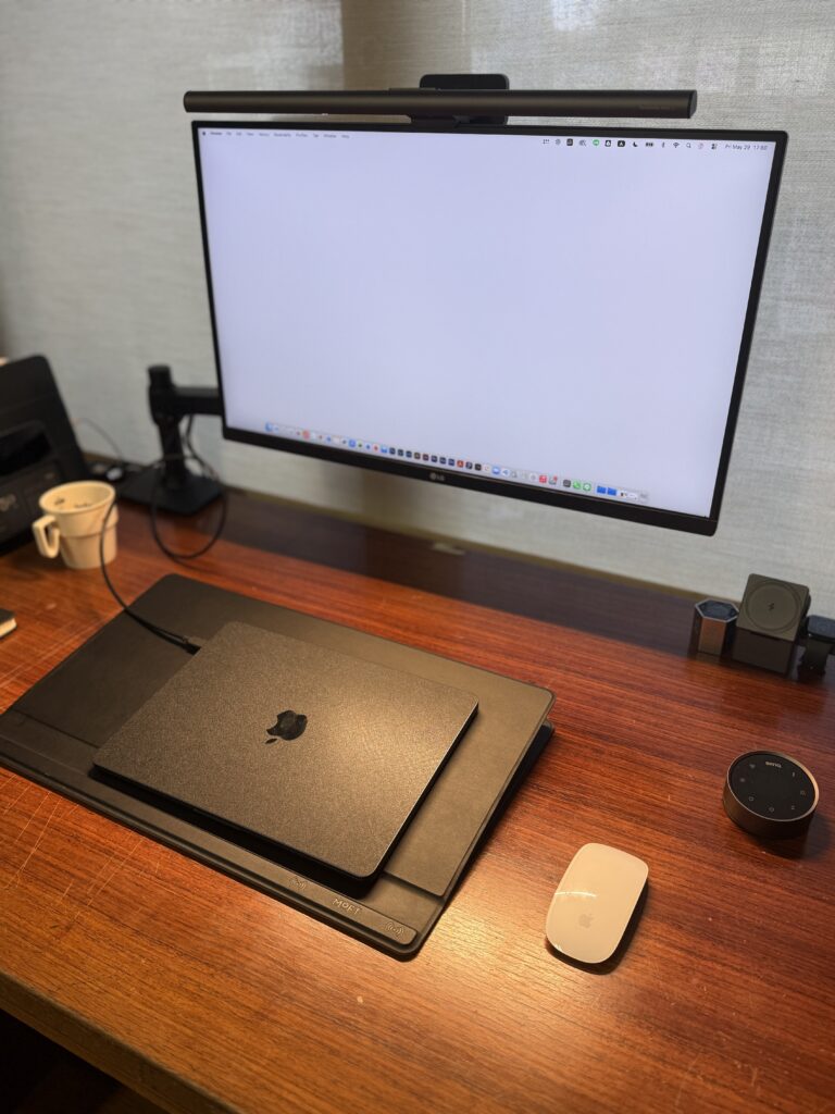 Ergotron LX gives me More Desk Space