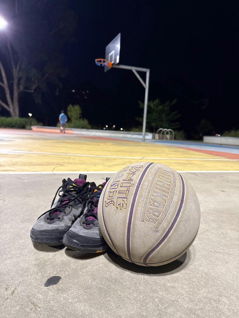 Playing basketball as one of my longtime hobbies